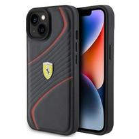 Ferrari "Twist Metal Logo iPhone 15" Black