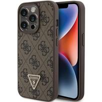 Guess "Leather 4G Triangle Strass iPhone 15 Pro" Brown