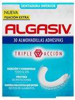 Protezų pamušalai Algasiv Triple Action Denture Fixative Seals, baltas, 30 vnt.