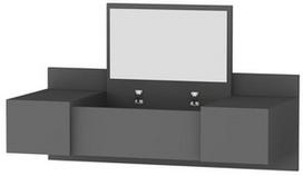 Kosmetinis staliukas Kalune Design Zakkum 550ARN2223, antracito, 100 cm x 39.1 cm x 33 cm, su veidrodžiu