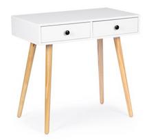 kosmetinis staliukas - Kosmetinis staliukas ModernHome WYJ-095-2, baltas, 80 cm x 45 cm x 77 cm - 1 nuotrauka
