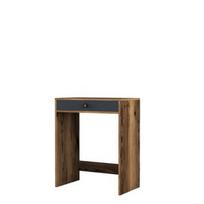 Kosmetinis staliukas Kalune Design Lizbon, riešuto/antracito, 84.7 cm x 70 cm x 40 cm