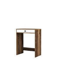 Kosmetinis staliukas Kalune Design Lizbon, baltas/riešuto, 84.7 cm x 70 cm x 40 cm
