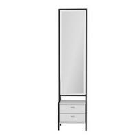 Kosmetinis staliukas Kalune Design Elegante, baltas, 35 cm x 41 cm x 170 cm, su veidrodžiu