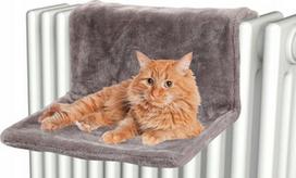 hamakas katems - Gyvūno guolis Zolux Radiator Hammock, pilka, 44 cm x 42 cm - 1 nuotrauka