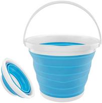 Universal folding silicone bucket