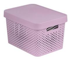 Daiktadėžė Curver Infinity Dots, 17 l, rožinė, 358 x 268 x 220 mm