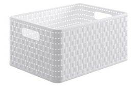 daiktadeze - Daiktadėžė Rotho 11153, 18 l, balta/, 368 x 278 x 191 mm - 1 nuotrauka