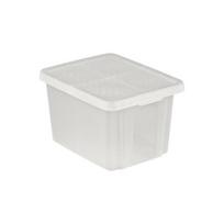 Daiktadėžė Curver 3253920755001, 26 l, skaidri/balta, 438 x 266 x 344 mm