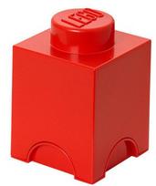 Daiktadėžė LEGO® Storage Brick 1, 1.2 l, raudona, 125 x 128 x 180 mm