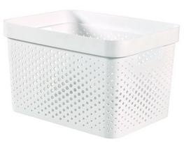 Daiktadėžė Curver Infinity Dots, 17 l, balta, 355 x 262 x 219 mm
