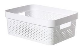 Daiktadėžė Curver Infinity Dots, 11 l, balta, 356 x 266 x 136 mm