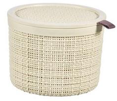 Krepšys Curver Jute, 2 l, smėlio, 130 x 130 x 170 mm