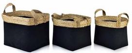 Rinkinys Mondex Bali, juoda/smėlio, 440 x 310 x 330 mm