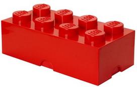 l lego - Daiktadėžė LEGO Storage Brick 8 Large, 12.1 l, raudona, 500 x 250 x 180 mm - 1 nuotrauka