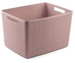 Krepšelis Curver Jute L, 20 l, rožinė, 360 x 280 x 230 mm