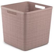 Krepšelis Curver Jute Cube, 17 l, rožinė, 280 x 280 x 270 mm