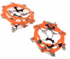 batu spygliai - Batų apkaustai Shoe Chains, oranžinė/pilka, Universalus, 2 vnt. - 1 nuotrauka