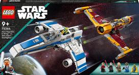 LEGO Star Wars New Republic E-Wing pret Shin Hatis Starfighter celtniecības rotaļlieta 75364