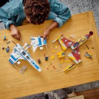 lego star wars republic - LEGO Star Wars New Republic E-Wing pret Shin Hatis Starfighter celtniecības rotaļlieta 75364 - 6 nuotrauka