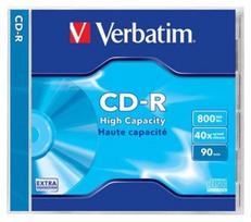 cd r - Duomenų laikmena Verbatim, 800 MB, 10vnt. - 1 nuotrauka