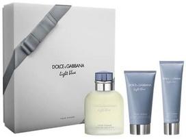 Dolce & Gabbana Light Blue Pour Homme 125ml EDT + 75ml Aftershave Balm + 50ml Shower Gel