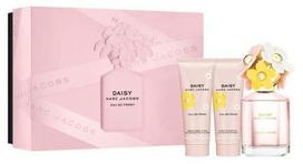 Marc Jacobs Daisy Eau So Fresh 75ml EDT + 75ml Shower Gel + 75ml Body Lotion New Design