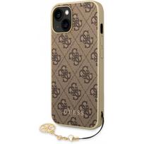 Guess "GUHCP15MGF4GBR 4G Charms Collection iPhone 15 Plus" Brown
