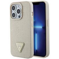 Guess "Croco Triangle Logo iPhone 15 Pro" Gold