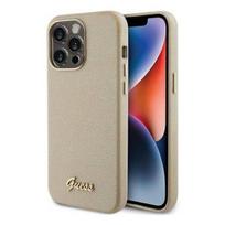 apple iphone 6 - Guess "Glitter Glossy Script iPhone 15 Pro" Light Gold - 1 nuotrauka