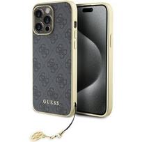 iphone 15 pro pilkas - Guess "4G Charms Collection iPhone 15 Pro Max" Grey - 1 nuotrauka