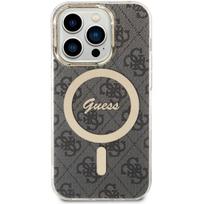 apple iphone 6 - Guess "GUHMP15LH4STK IML 4G MagSafe Case iPhone 15 Pro" Black - 1 nuotrauka