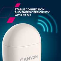 bt ausines - Canyon TWS-6 Beige - 4 nuotrauka