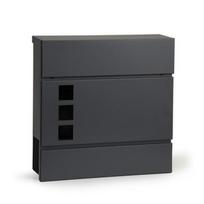 laisku dezute - Pašto dėžutė ModernHome HPB932-8, antracito, 37 cm x 10.3 cm x 37 cm - 1 nuotrauka