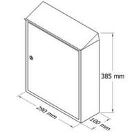 Pašto dėžutė Glori Ir Ko PD900, vario, 29 cm x 10 cm x 38.5 cm
