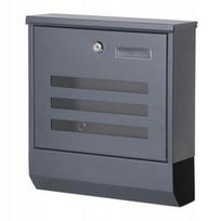 Pašto dėžutė ModernHome HPB2210X-GS, antracito, 30.5 cm x 9.6 cm x 33.5 cm