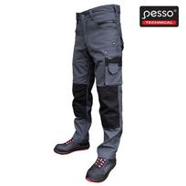 audiniai - Darbo kelnės Pesso Canvas KDCP, pilkos - 1 nuotrauka