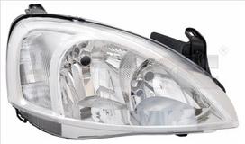 Priekinis žibintas TYC TYC 20-6066-05-2 OPEL COMBO TOUR, COMBO/MINIVAN, CORSA C
