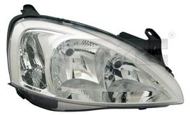 Priekinis žibintas TYC TYC 20-6066-25-2 OPEL COMBO TOUR, COMBO/MINIVAN, CORSA C