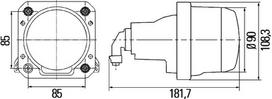 Priekinis žibintas HELLA 1AL009 998-001 FENDT 1000, 200, 500, 700, 800, 900