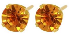 Caflon Fashion Sense Earrings 5mm Topaz