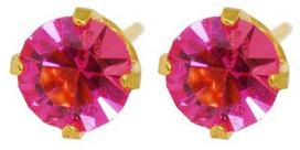 Caflon Fashion Sense Earrings 5mm Rose Zirconium