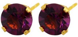 Caflon Fashion Sense Earrings 6mm Amethyst