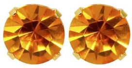 Caflon Fashion Sense Earrings 8mm Topaz