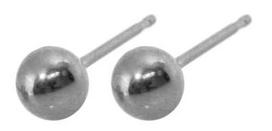 Caflon Fashion Sense Earrings 5mm Ball Stainless