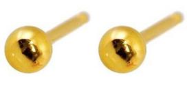 Caflon Fashion Sense Earrings 3mm Ball Gold Plated