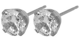 Caflon Fashion Sense Earrings 6mm Zirconium Stainless