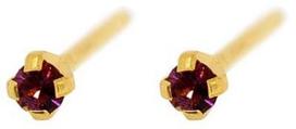 Caflon Fashion Sense Earrings 2mm Amethyst