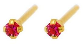 Caflon Fashion Sense Earrings 2mm Rose Zirconium