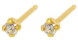 Caflon Fashion Sense Earrings 2mm Zirconium